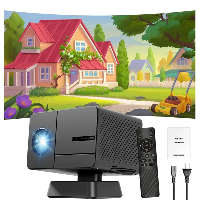 Mini Projector,Supports 4K 1080P Portable Projector,Dual-Band Wifi,BT 5.0,150'' Screen,800 Lumen,Projectorr For Bedroom,Smart Projectorr,Auto Keystone, Video Projectorr For Home Cinema.