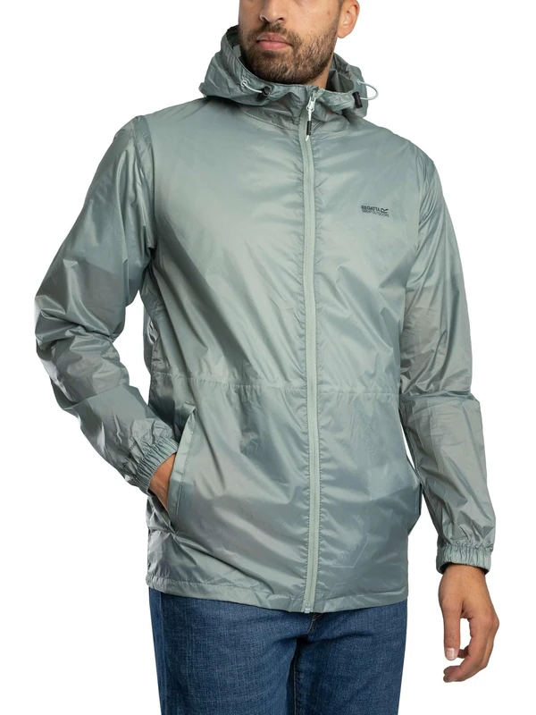 Regatta Mens Pack It III Waterproof Jacket & Bag Breathable Packaway Raincoat