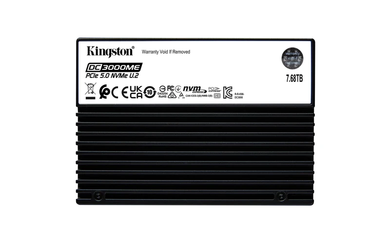 Kingston 7.68TB DC3000ME U.2 PCIe 5.0 NVMe TCG Opal Enterprise Gen5 SSD-SEDC3000ME/7T6