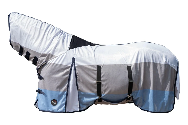 HKM Strong with neck Fly rug Blue/White/Grey 7'3