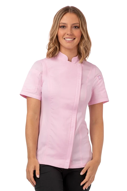Chef Works Women's Springfield Chef Coat, Pink, 3XL