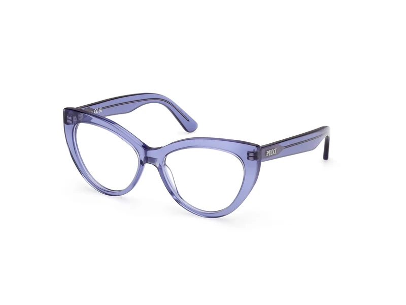 Emilio Pucci Ep5266 Lunettes de Soleil, Shiny Blue, 54