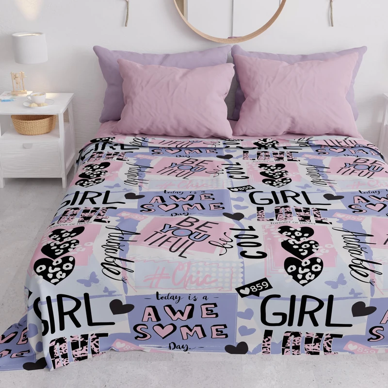 PETTI Artigiani Italiani - Childrens Girls Spring Summer Bedspread 225 x 260 cm for Queen Size Bed 100% Made in Italy - Image 1