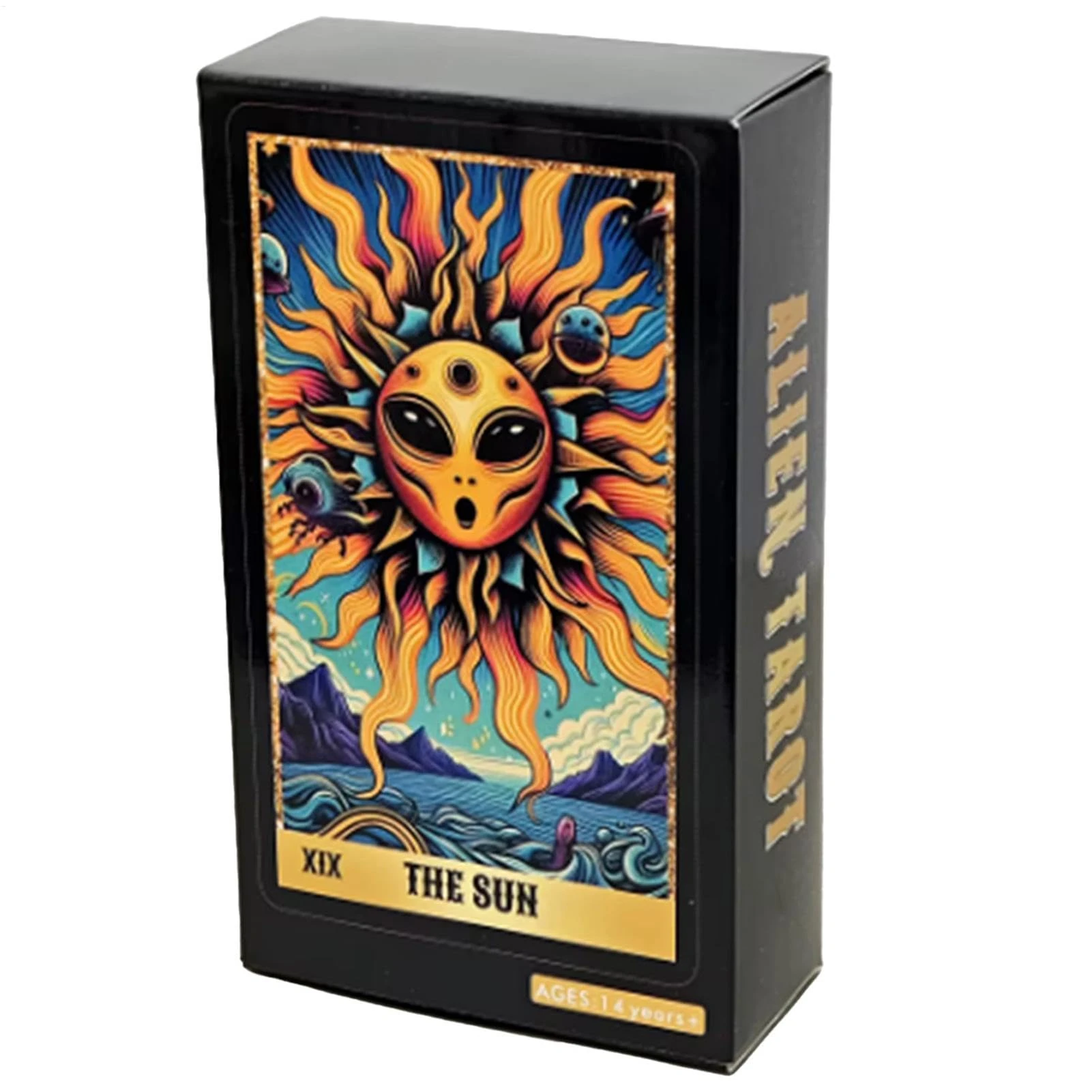 Tarot Card, Adults Oracle Deck, Game Night Board, 78 Pieces Sturdy Material Lightweight Portable Easy to Shuffle Ideal for Fortune Telling, 4.06x2.36 Inches