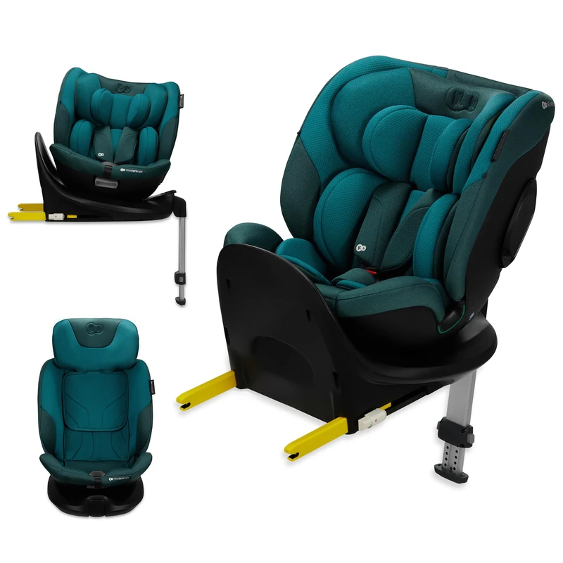 Kinderkraft I-FIX i-Size Swivel Car Seat 40-150 cm - Blue - Image 1
