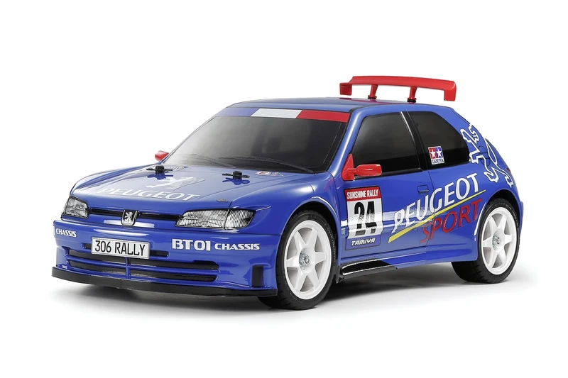 TAMIYA 58746 1:10 RC Peugeot 306 Maxi BT-01 Remote Control Car, Vehicle, Model Building, Assembly, Hobby, RC Kit, Unpainted