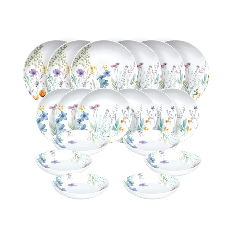Tognana Florenne 18-Piece Dinner Set for 6 People, Porcelain, Multi-Colour