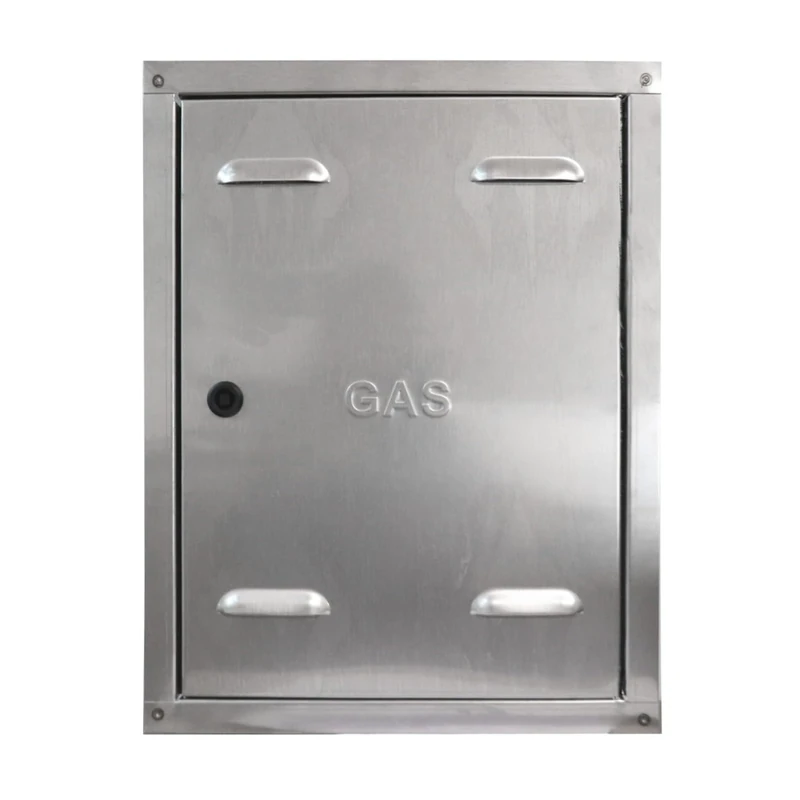 PIKAPPA 1105A Stainless Steel Door for Gas Meter with Lock and Square Key Dimensions 350 x 450 mm
