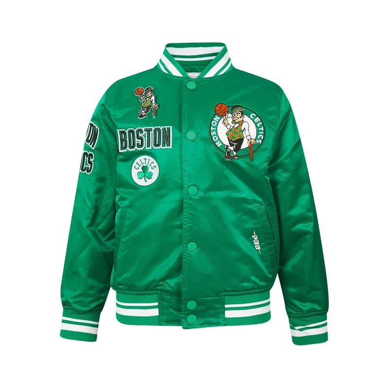Pro Standard Big Boys NBA Boston Celtics Retro Classics Satin Jacket Kelly Green M