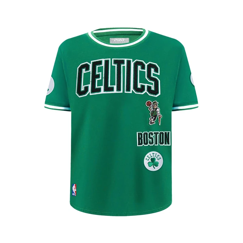 Pro Standard Big Boys NBA Boston Celtics Retro Classics Taping Tee Kelly Green L - Image 1