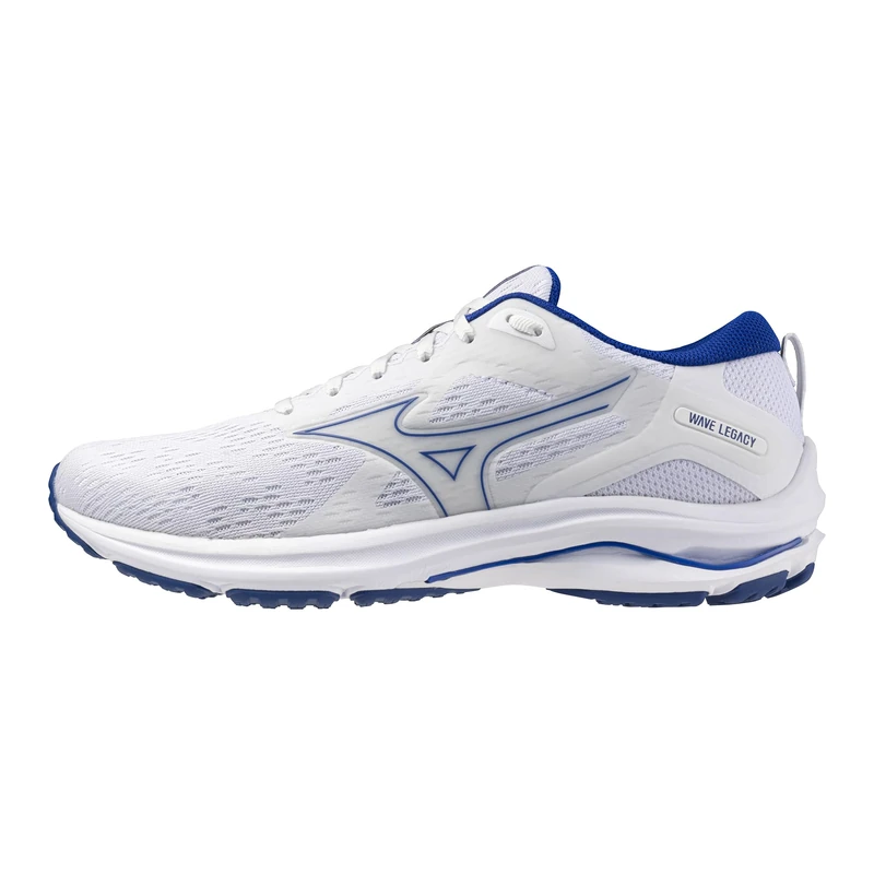 Mizuno Men's Wave Legacy Sneaker, White-Frontier Blue, 10 UK