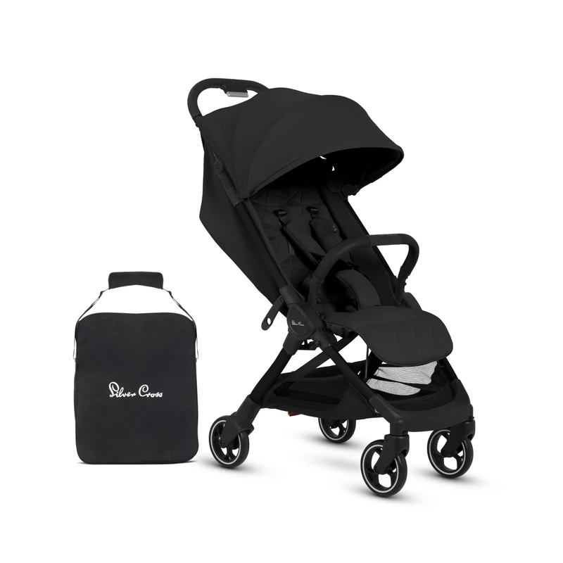 Silver Cross - Clic 2 Compact Stroller & Travel Bag - Travel Stroller For Life On The Go - Foldable & Lightweight - Suitable From Birth To 4 years - Space
