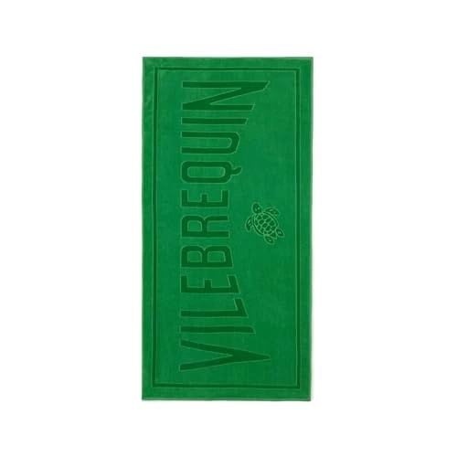 Vilebrequin, Solid Organic Cotton Beach Towel, T.U., Chive