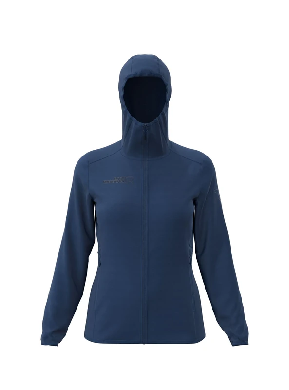 Rock Experience Women's Ofen Hoodie Softshell Woman Jacket Technical Windproof, Blue, M