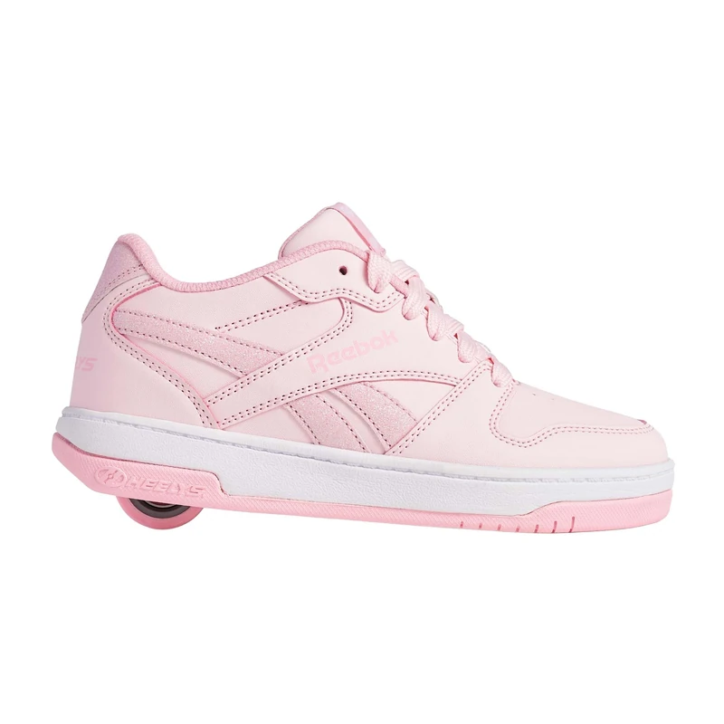 Heelys x Reebok Reebok BB4500 Low (HE01492650) Wheeled Shoe, Lt Pink/Pink/White, Child, 2
