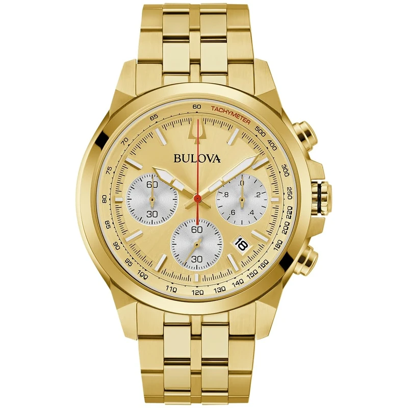 Bulova Men's Chronograph Quartz Watch with Stainless Steel Strap 97B217