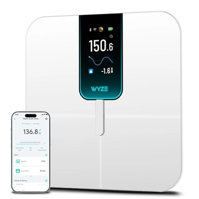 Wyze Scale Ultra Smart Scale with 4.3-inch Color Display