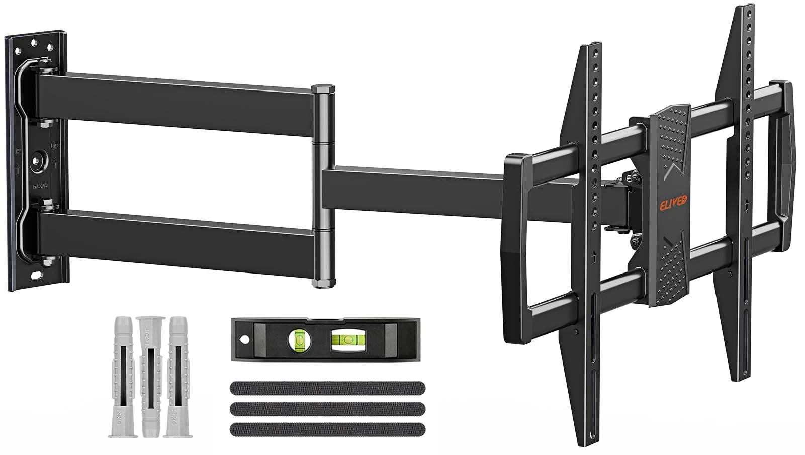 ELIVED 813mm Long Arm TV Wall Bracket for Most 37-75 Inch TVs, Universal Long Extension Arm Corner TV Wall Mount, With Tilt, Swivel, Up to 45 kg, Max VESA 600x400mm