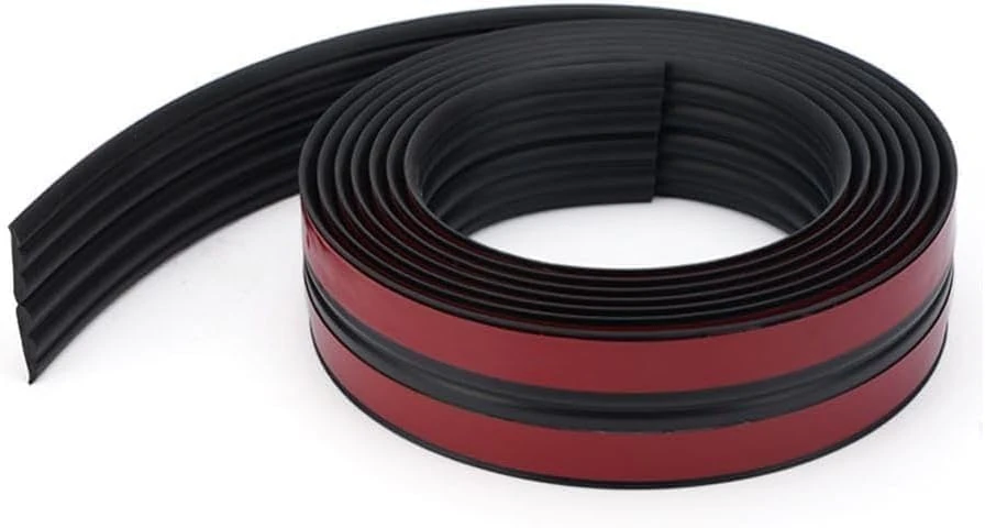 2M Black Flexible Edging Trim for Tile Floor Bathroom Door Frame Countertops,Self Adhesive Inside Outside Corner Transition Strip,Caulk Molding Tape,Furniture Protector Guards,60mm(30mm+30mm