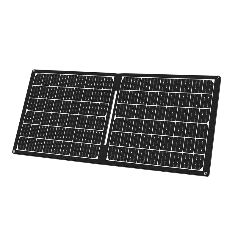 LogiLink PA0341 Foldable/Fold-Out Solar Panel for On the Go with Max. Power of 30 W, Includes 2X USB Outputs for External Devices + 1x DC5521, IP65 Protection Class - Image 1