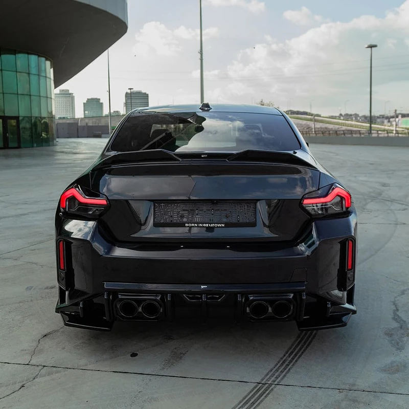 Oneway Rear Diffuser compatible with BMW M2 G87 Coupe 2023- - Gloss black