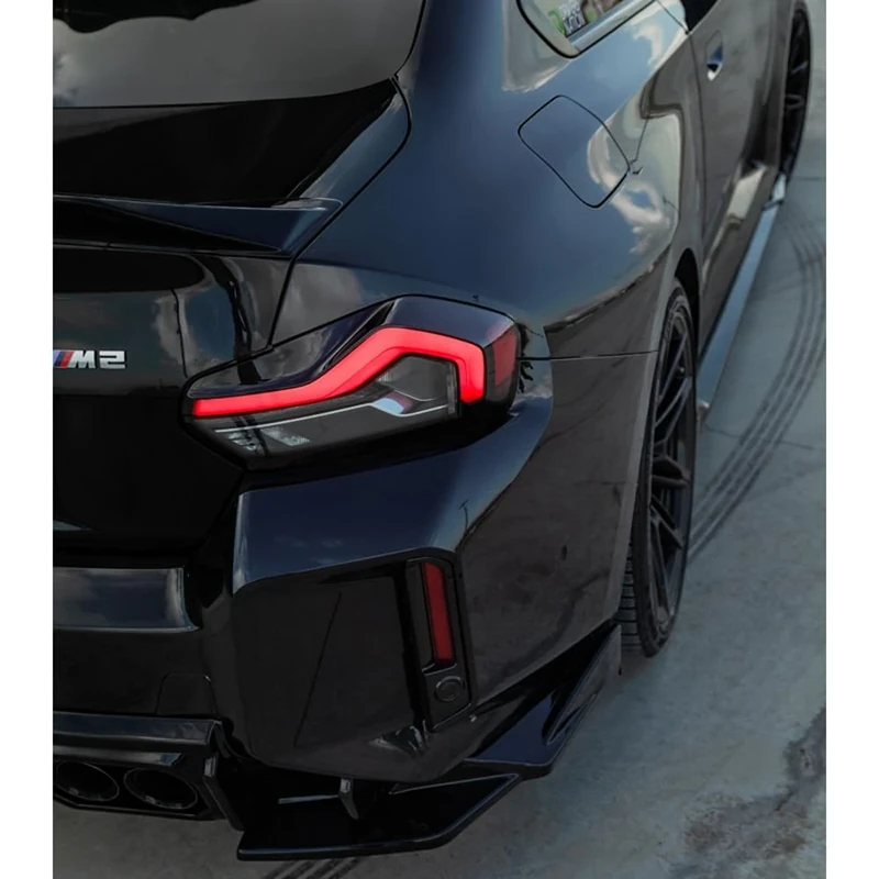 Oneway Rear Side Diffusors compatible with BMW M2 G87 Coupe 2023- - Gloss black