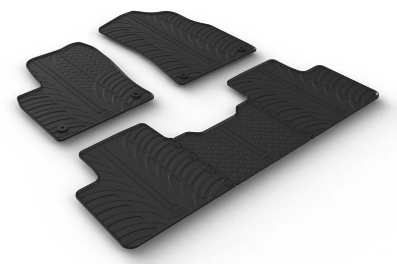 Gledring Set of Rubber Mats Compatible with Geely StarRay 2022 (T Profile 5-Piece + Mounting Clips)