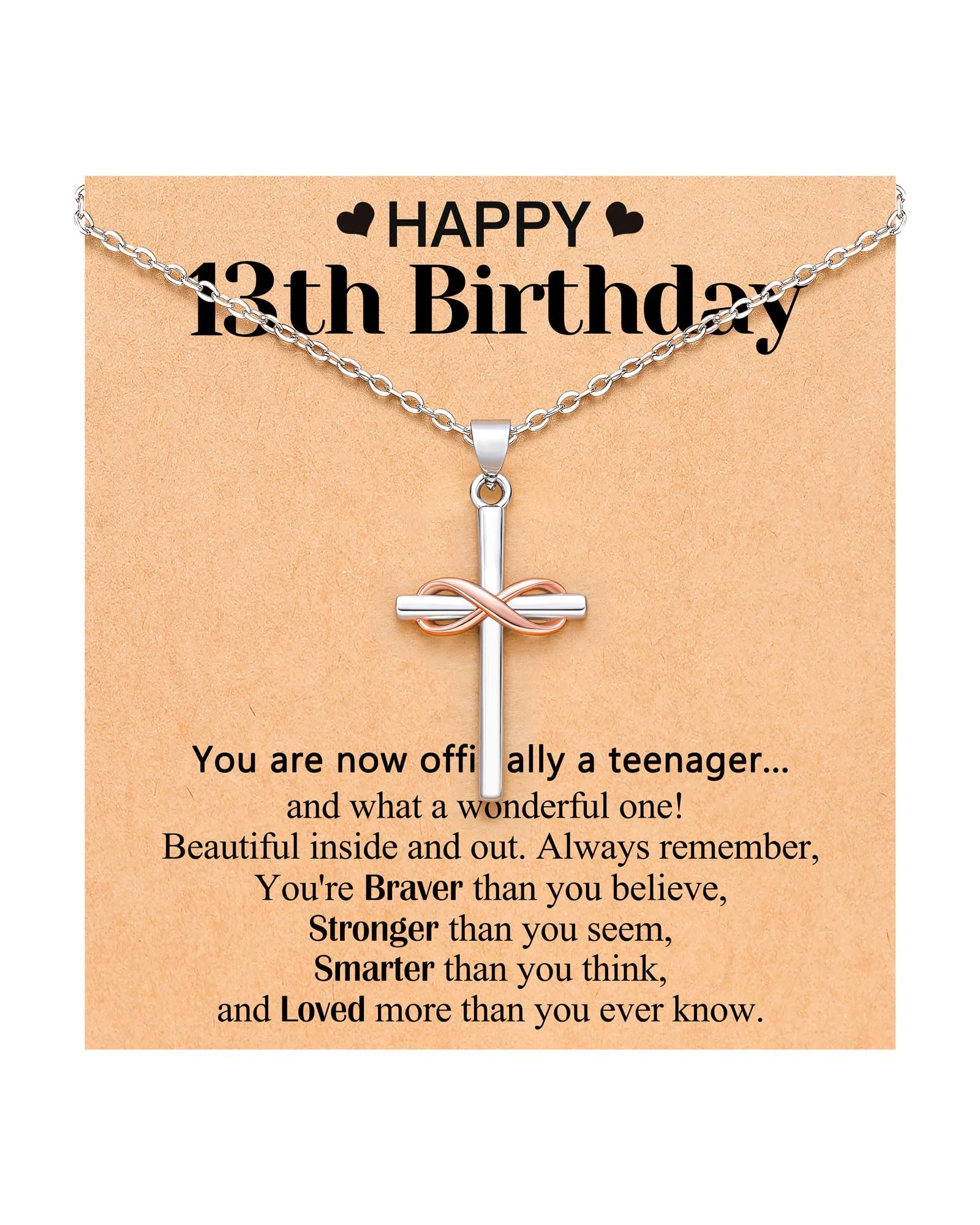 D Dongjiangjin Gift 13th Birthday Gifts for Girls Best 13 Year Old Decorations Girls Presents Necklace