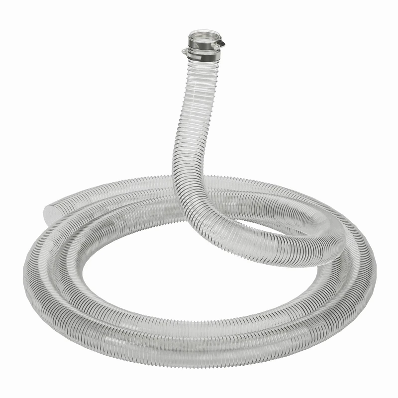 19mm Internal Diameter - 40 Metre Length Plus Hose Clips Anti Kink Clear Corrugated Flexible Pond Hose Pipe for Pond Pumps and Filters