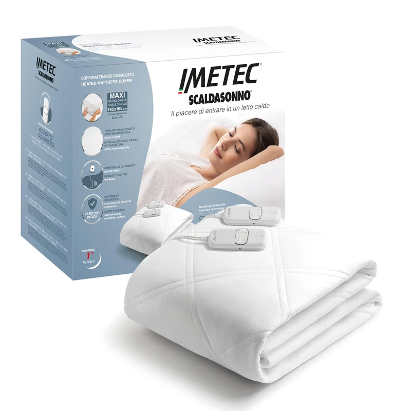 imetec Bed Warmer Electric Mattress Protector Double