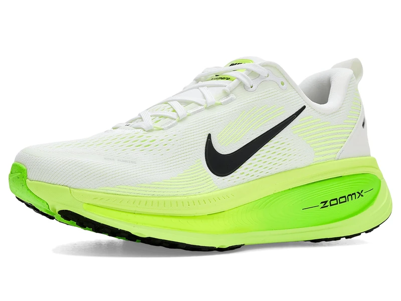 Nike Men's Vomero 18 Running Shoe, White/Black/Electric Green/Vol, 5.5