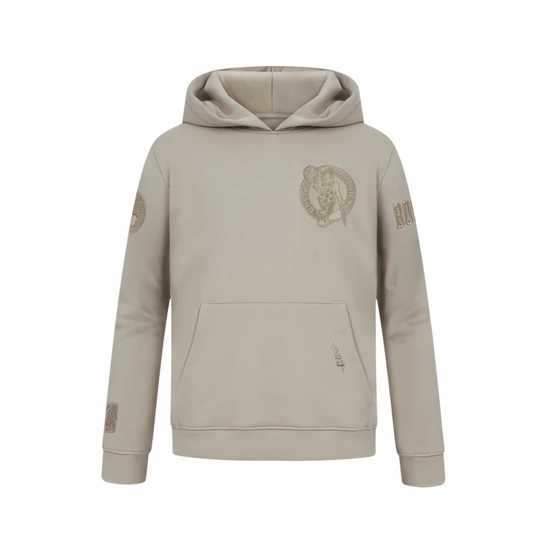 Pro Standard Big Boys NBA Boston Celtics Neutral Pull Over Hoodie Taupe M