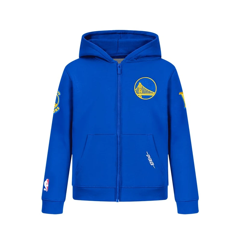 Pro Standard Big Boys NBA Golden State Warriors Classic Chenille Pull Over Hoodie Black S