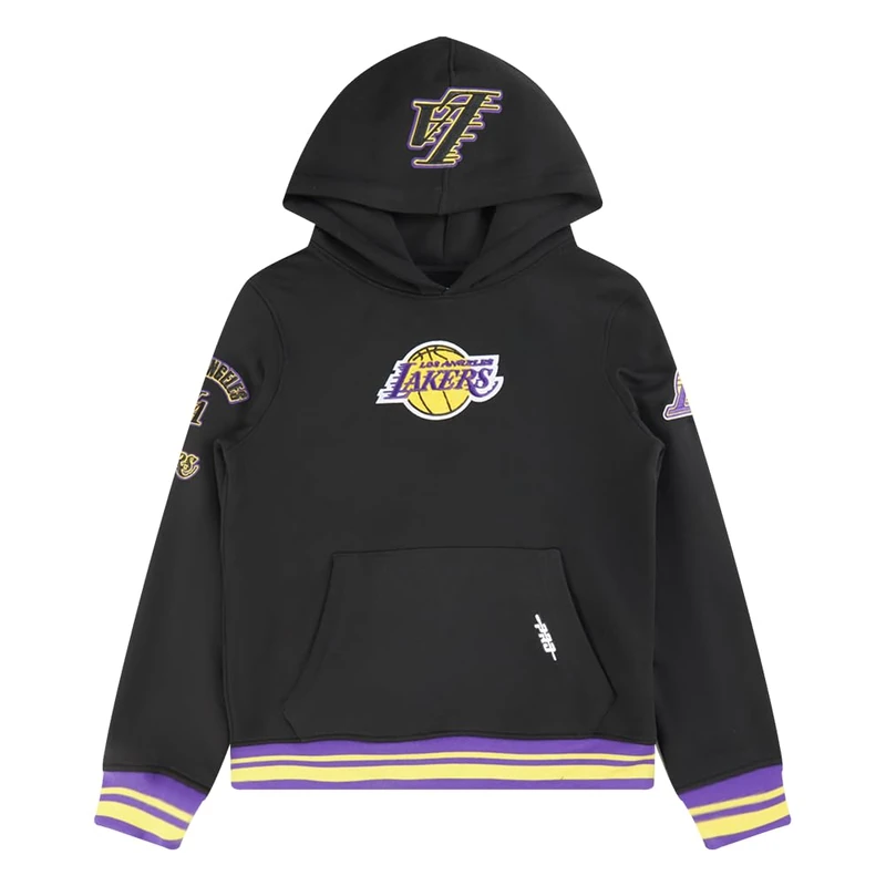 Pro Standard Big Boys NBA Los Angeles Lakers Retro Classics Pull Over Hoodie Black/Purple M