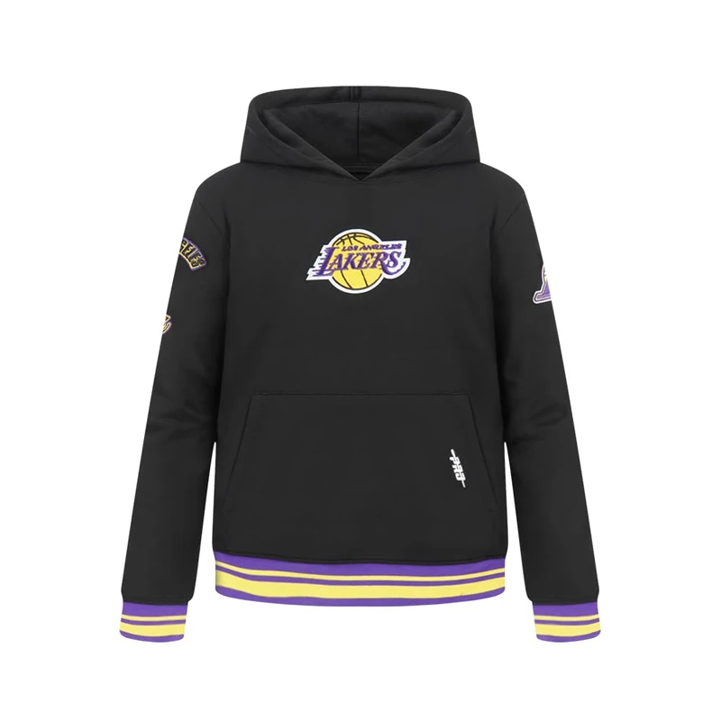 Pro Standard Big Boys NBA Los Angeles Lakers Retro Classics Pull Over Hoodie Black/Purple L