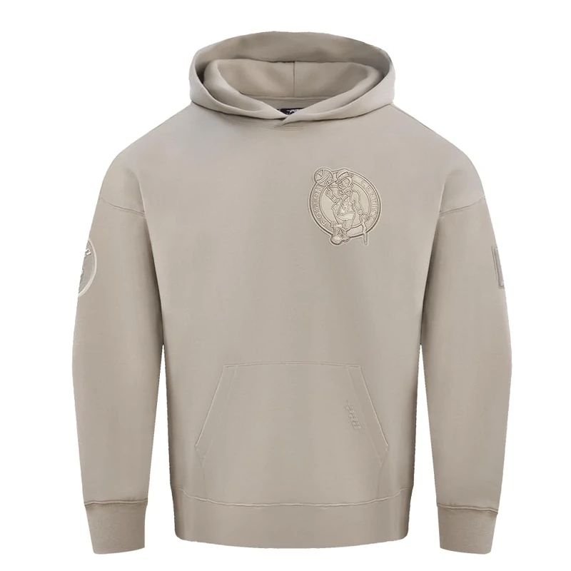 Pro Standard Mens NBA Boston Celtics Neutral Pull Over Hoodie Taupe 3XL