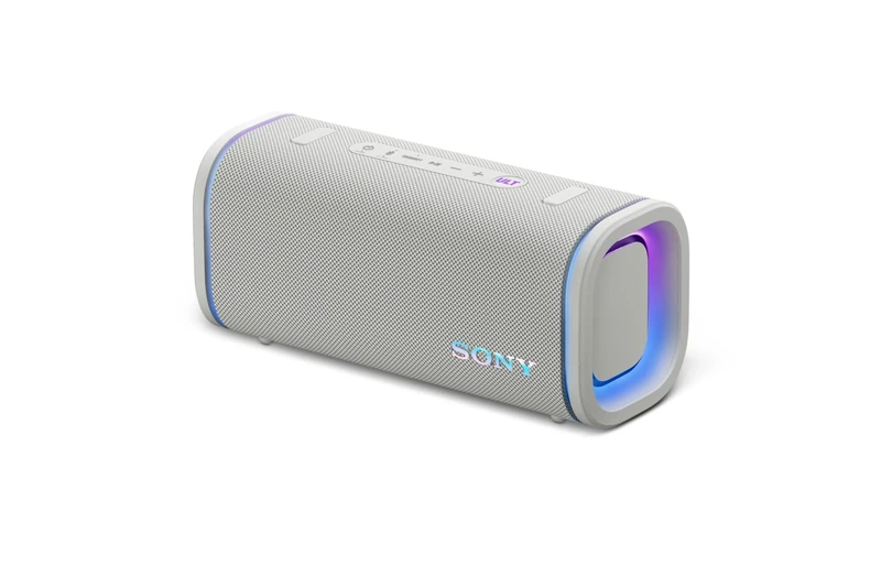 Sony ULT FIELD 5 - Powerful Bluetooth Portable Speaker, 25hr Battery, 2 x ULT POWER SOUND modes, IP67, Waterproof, Dustproof, 360 Lights, Detachable Shoulder Strap, Compact - Off-White