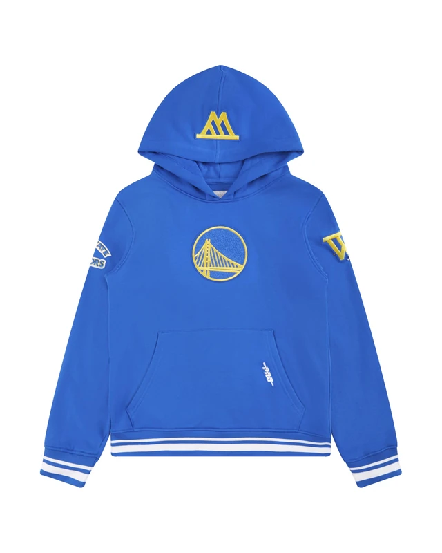 Pro Standard Big Boys NBA Golden State Warriors Retro Classics Pull Over Hoodie Royal Blue XL