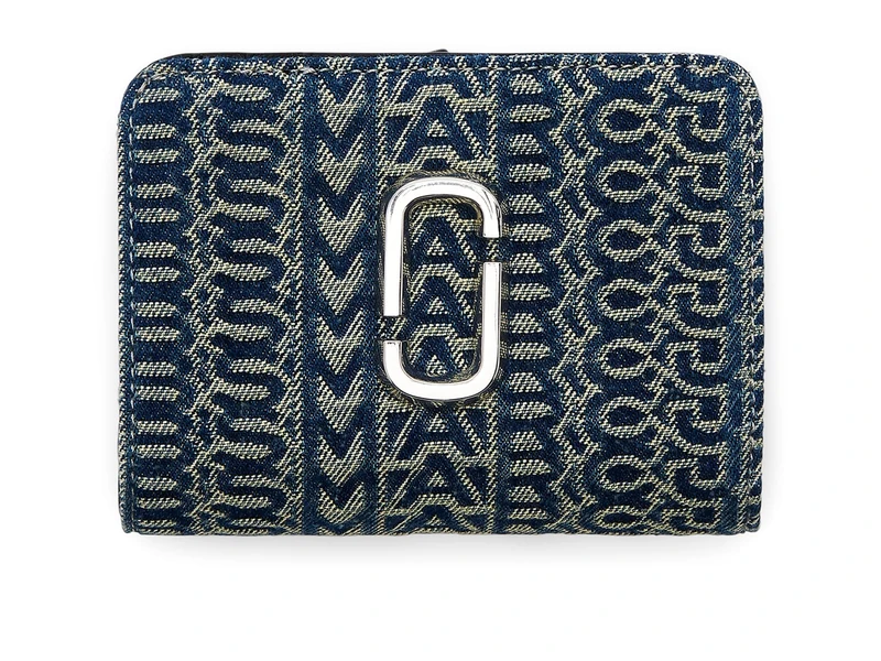Marc Jacobs The MINI Compact Wallet Sun Faded Denim