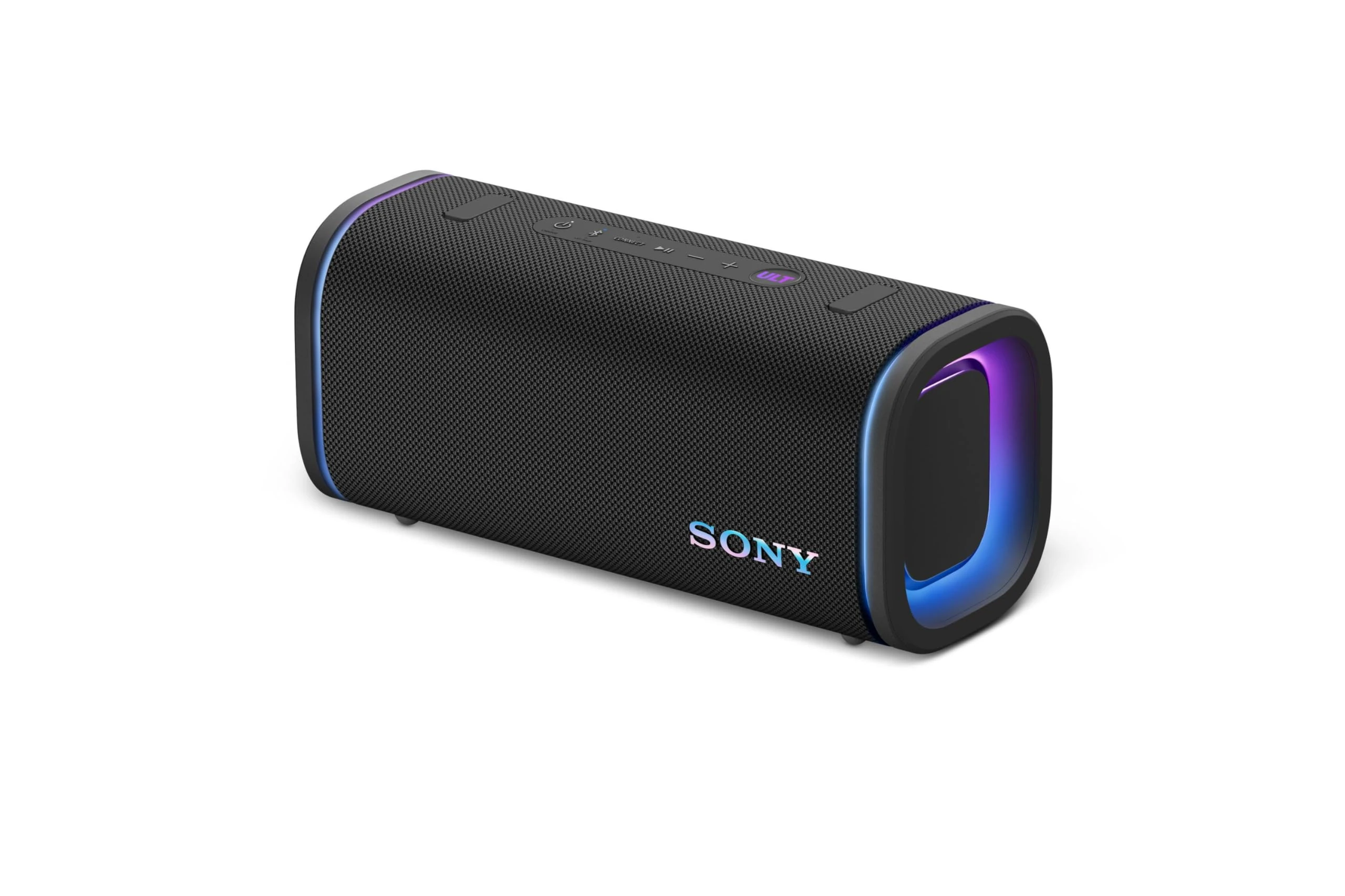 Sony ULT FIELD 5 - Powerful Bluetooth Portable Speaker, 25hr Battery, 2 x ULT POWER SOUND modes, IP67, Waterproof, Dustproof, 360 Lights, Detachable Shoulder Strap, Compact - Black