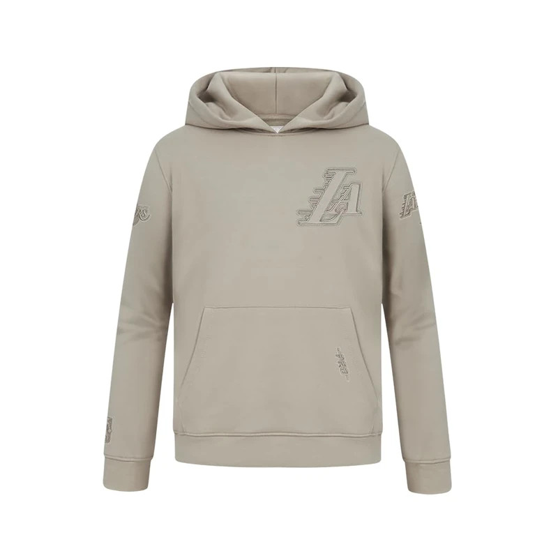 Pro Standard Big Boys NBA Los Angeles Lakers Neutral Pull Over Hoodie Taupe S