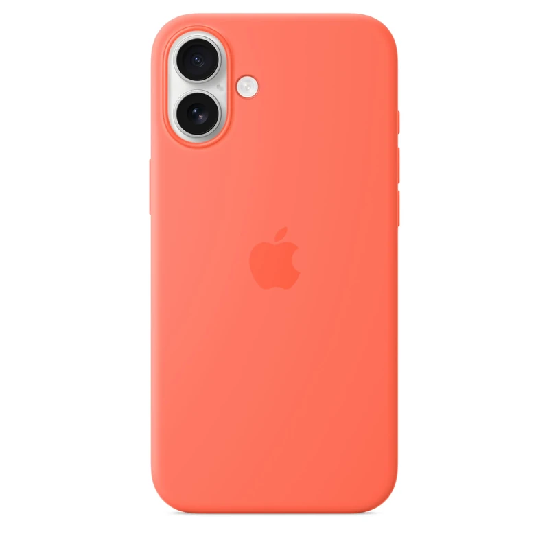 Apple iPhone 16 Plus Silicone Case with MagSafe – Tangerine