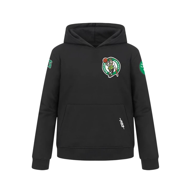 Pro Standard Big Boys NBA Boston Celtics Classic Chenille Pull Over Hoodie Black M