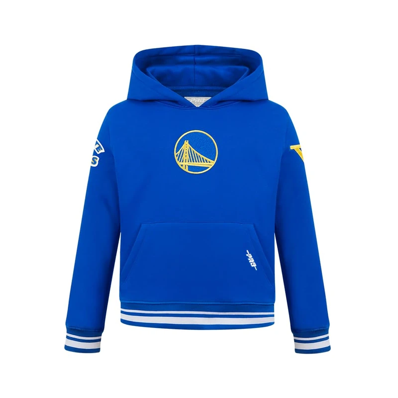 Pro Standard Big Boys NBA Golden State Warriors Retro Classics Pull Over Hoodie Royal Blue M