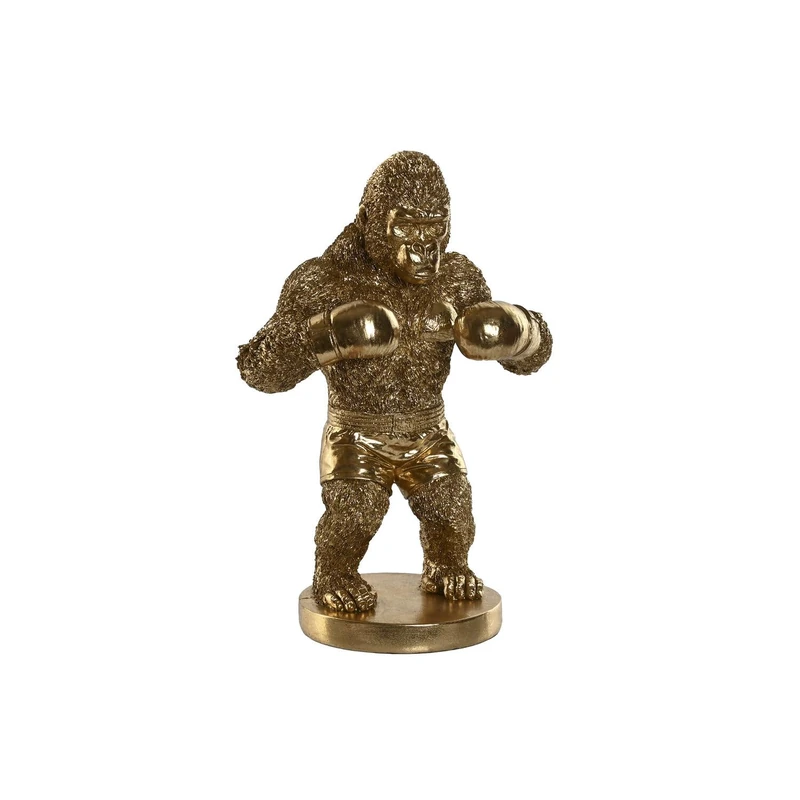 AlexandreHouse Resin figure 24 x 16 x 33.5 cm Gorila Boxeador Dorado