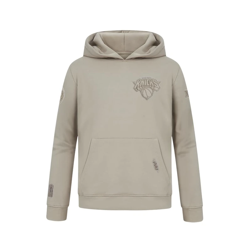 Pro Standard Big Boys NBA New York Knicks Neutral Pull Over Hoodie Taupe M
