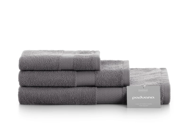 AlexandreHouse Juego Algodon Tablecloth 500 g 3 Pieces (SABANA) 201 Dark Grey Paduana - Image 1