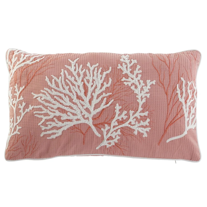 AlexandreHouse COJIN POLYESTER 60X10X35 450 GR, BORDADO CORAL - Image 1