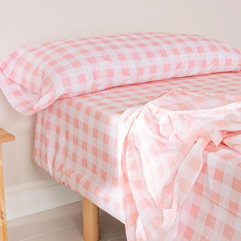 AlexandreHouse Vichy Juego de sábanas 2 pieces 180x270 cm (Cama 105) Pink