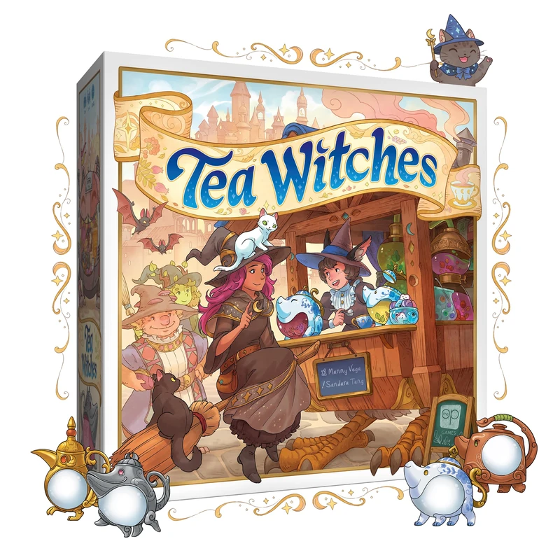 USAopoly Tea Witches Board Game - 2-4 Players Ages 12+